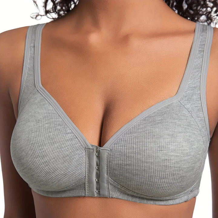 Koralinda | Dámská podprsenka bez drátků s předním zapínáním